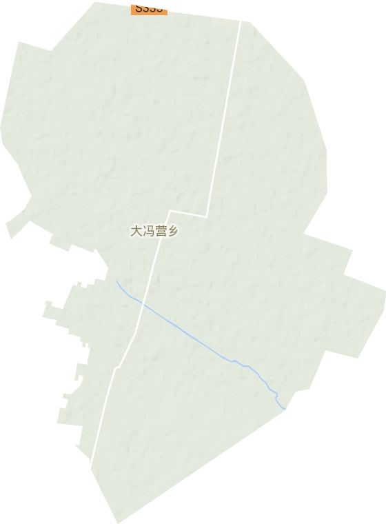 大馮營鎮(zhèn)地形圖