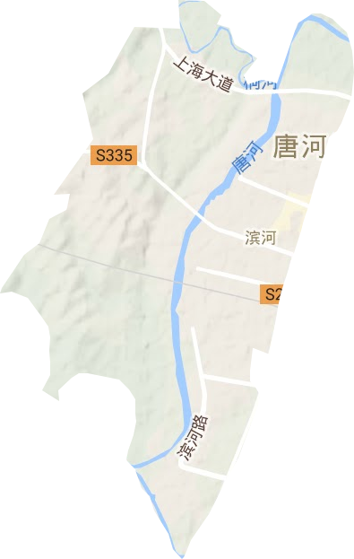 濱河街道地形圖