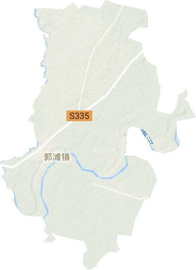郭灘鎮(zhèn)地形圖