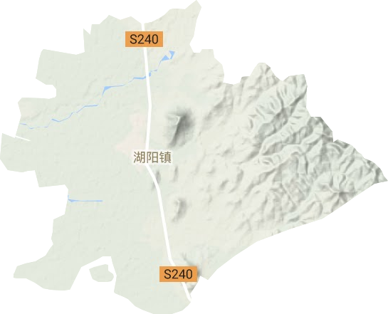 湖陽鎮(zhèn)地形圖