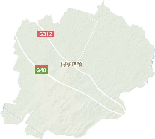 桐寨鋪鎮地形圖