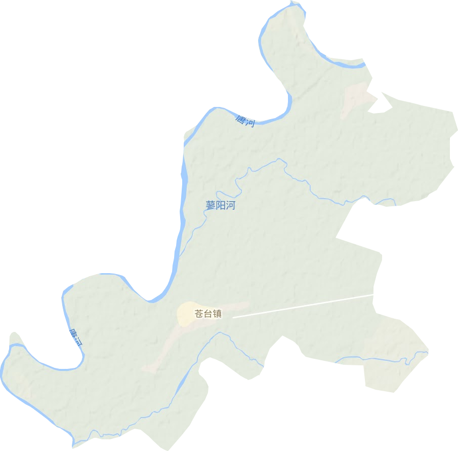 蒼臺鎮地形圖