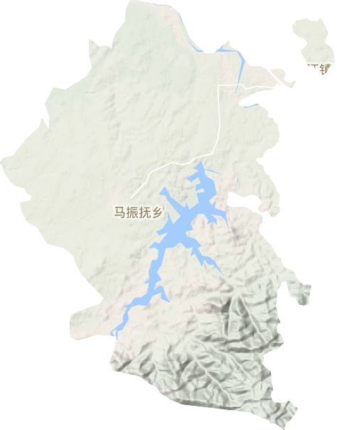 馬振撫鄉地形圖