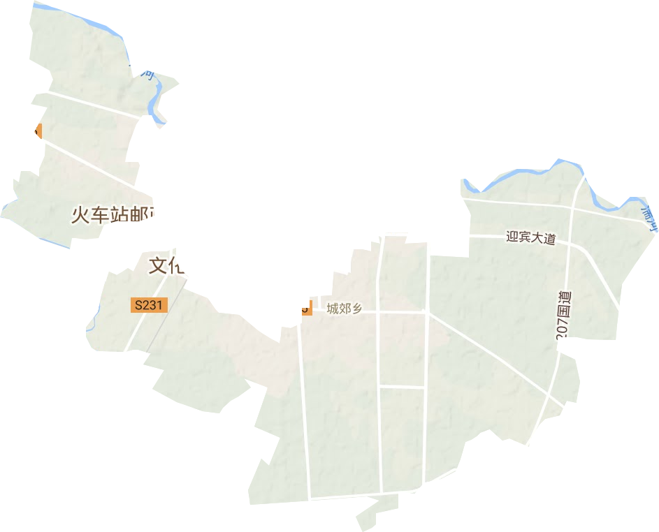 湍河街道地形圖