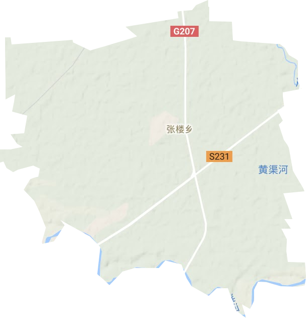 張樓鄉(xiāng)地形圖