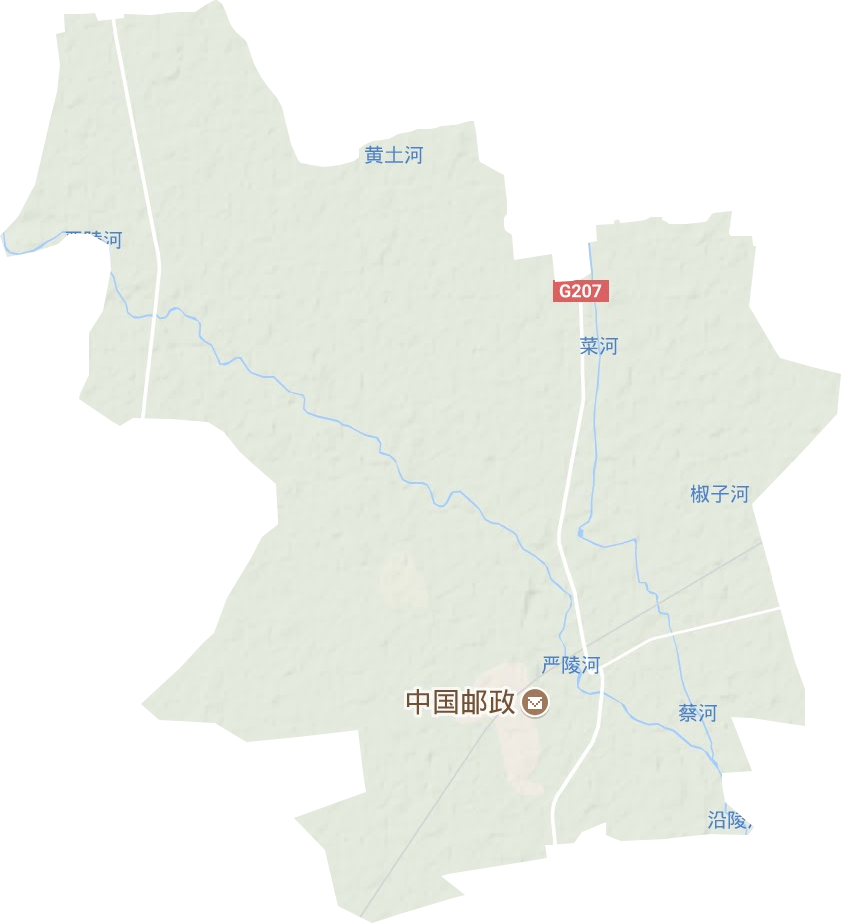 夏集鄉(xiāng)地形圖