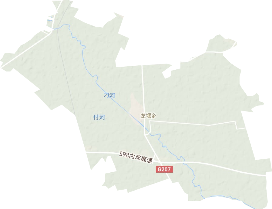 龍堰鄉地形圖