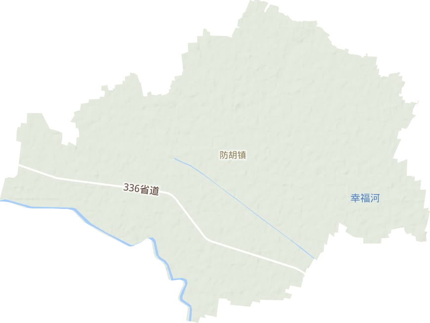 防胡鎮地形圖