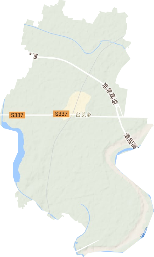 淮濱縣臺頭鄉(xiāng)地形圖