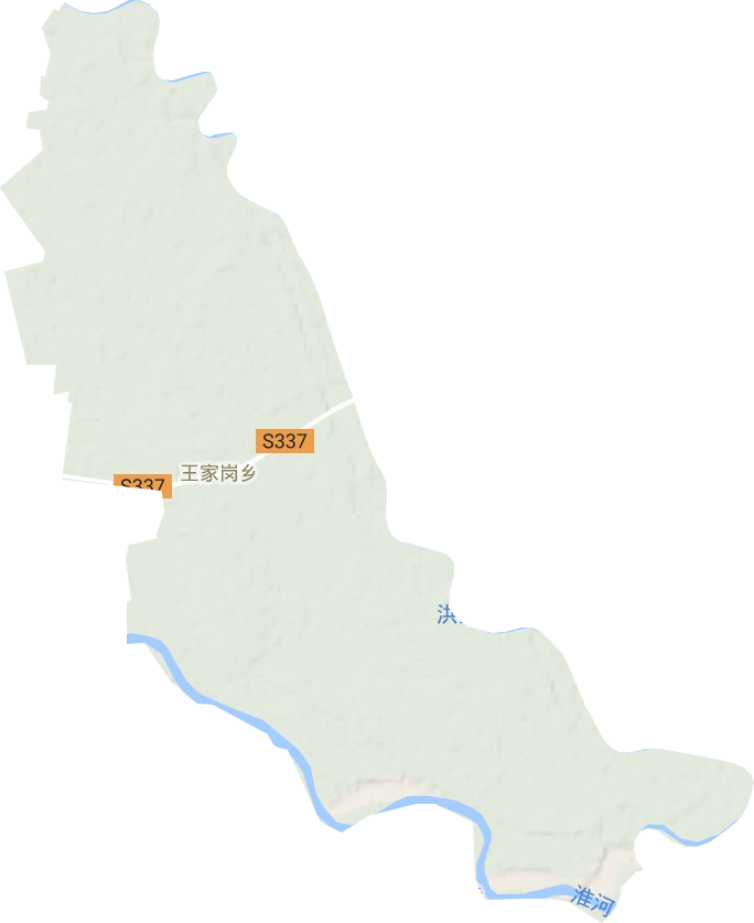 王家崗鄉地形圖