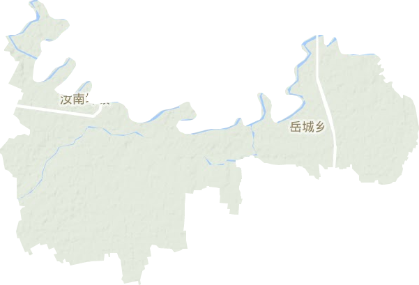 汝南埠鎮地形圖