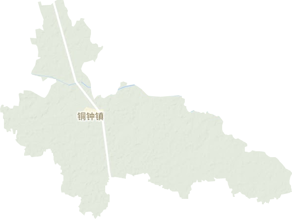 銅鐘鎮地形圖