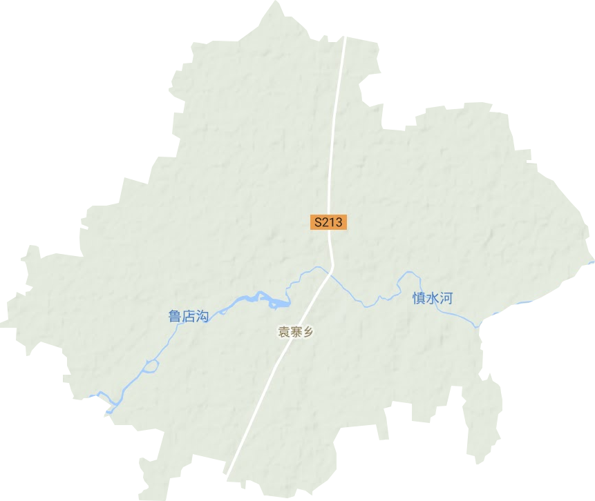 袁寨鄉地形圖