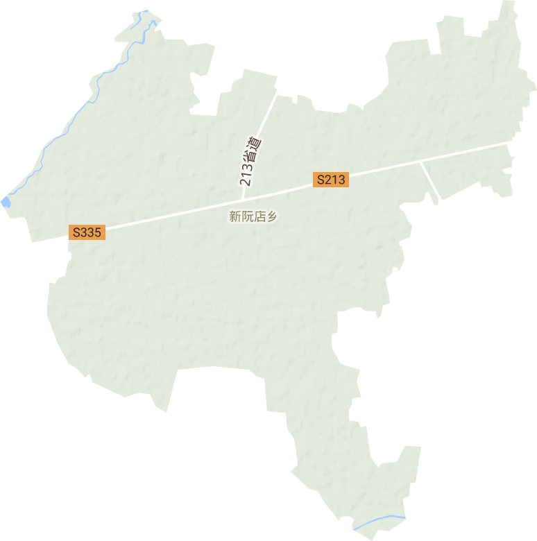 新阮店鄉地形圖