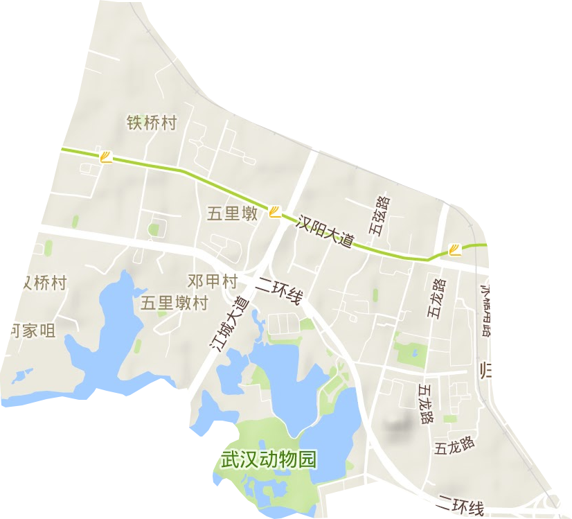 五里墩街辦事處地形圖
