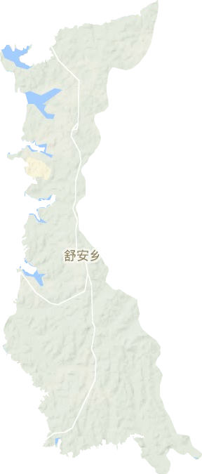 舒安街道地形圖
