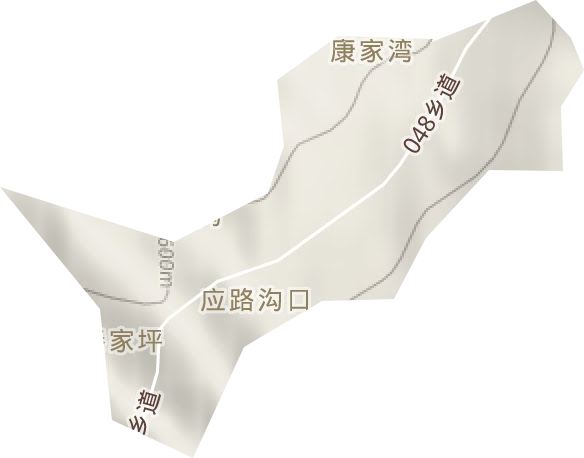 秦家坪林場(chǎng)地形圖