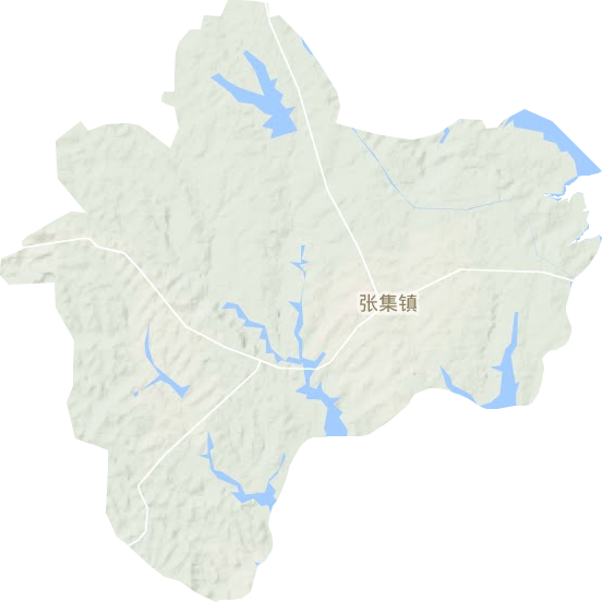 張集鎮(zhèn)地形圖