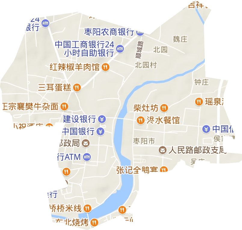 北城街道地形圖