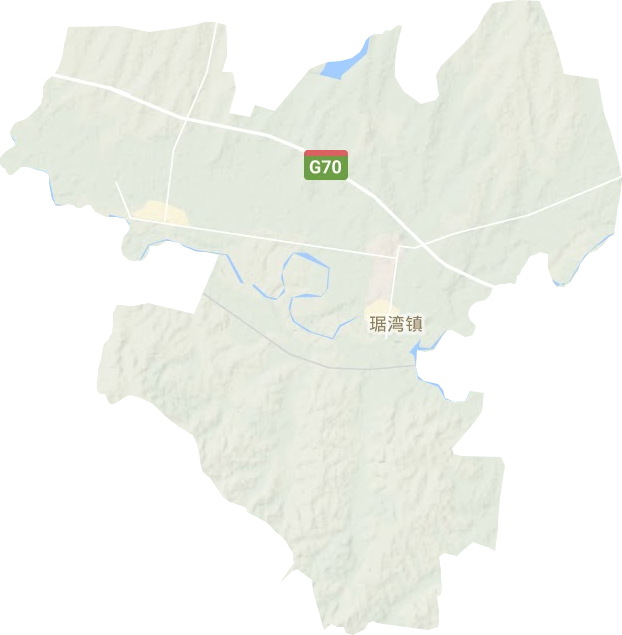 琚灣鎮(zhèn)地形圖