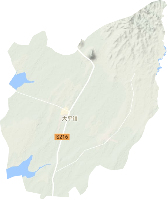 太平鎮(zhèn)地形圖