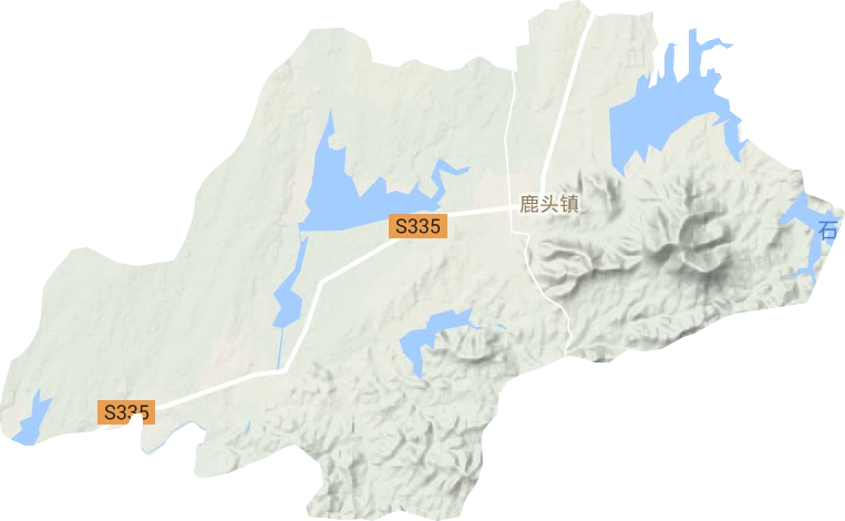鹿頭鎮(zhèn)地形圖