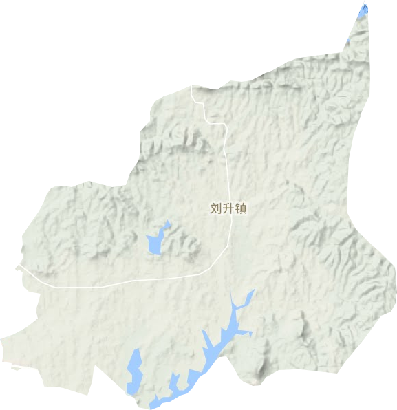 劉升鎮(zhèn)地形圖