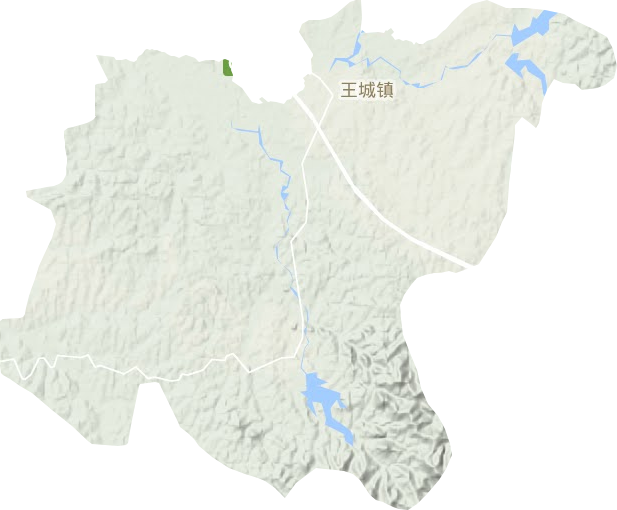 王城鎮地形圖