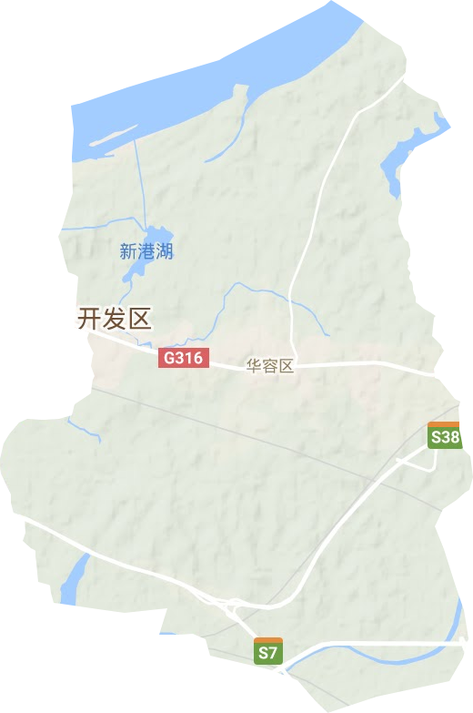 華容鎮地形圖