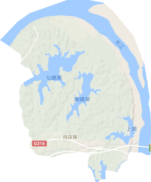 段店鎮(zhèn)地形圖