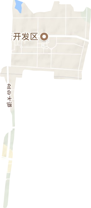 葛店開發區地形圖