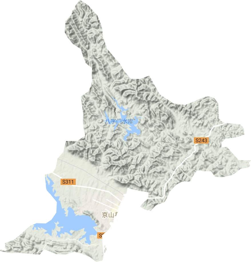 新市鎮地形圖