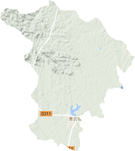 曹武鎮(zhèn)地形圖