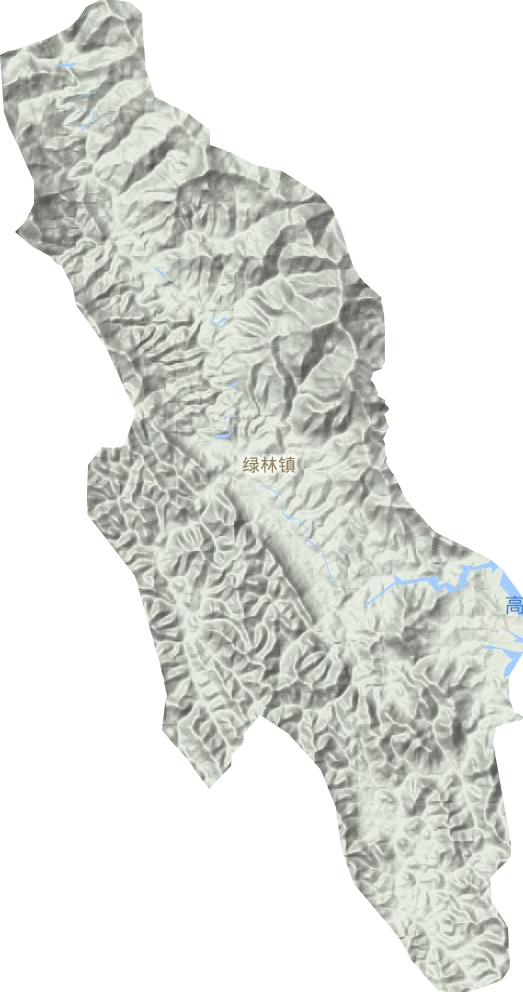 綠林鎮地形圖