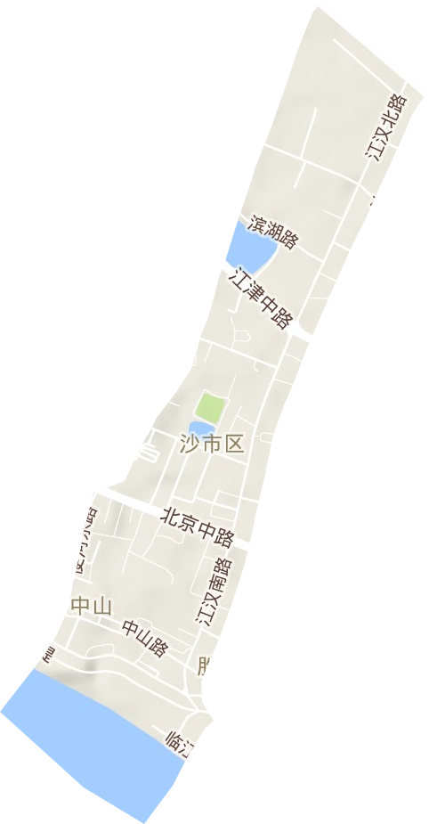 中山街道地形圖