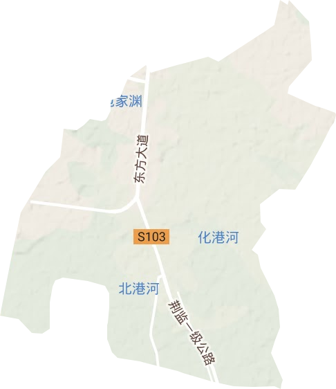 沙市農場地形圖