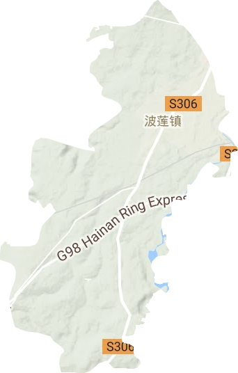 波蓮鎮地形圖