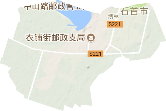 繡林街道地形圖
