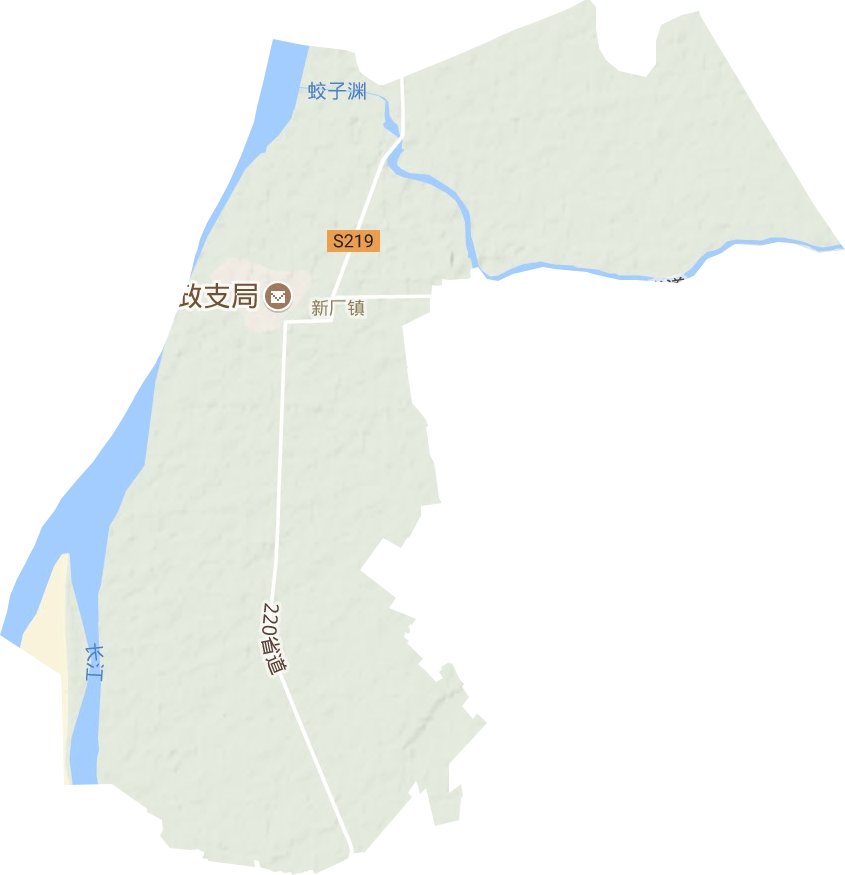 新廠鎮(zhèn)地形圖