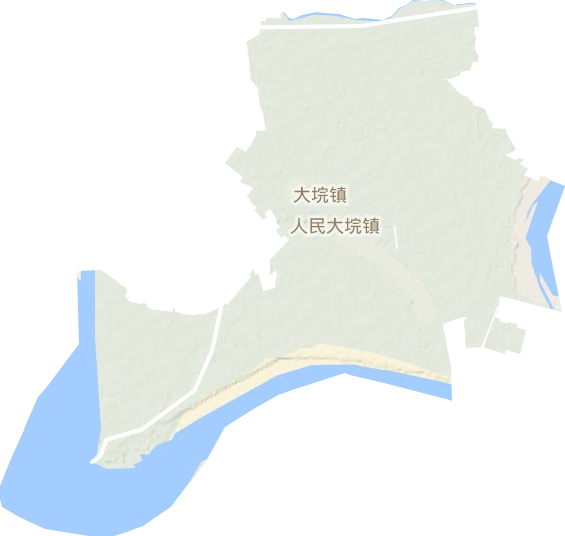 大垸鎮地形圖