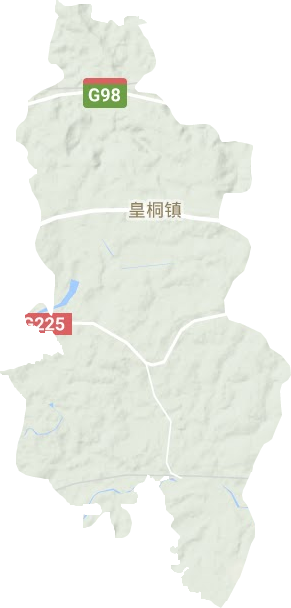皇桐鎮地形圖