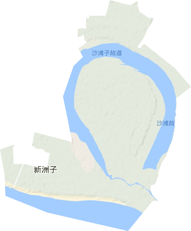 天鵝洲開發(fā)區(qū)地形圖