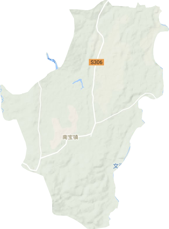 南寶鎮地形圖