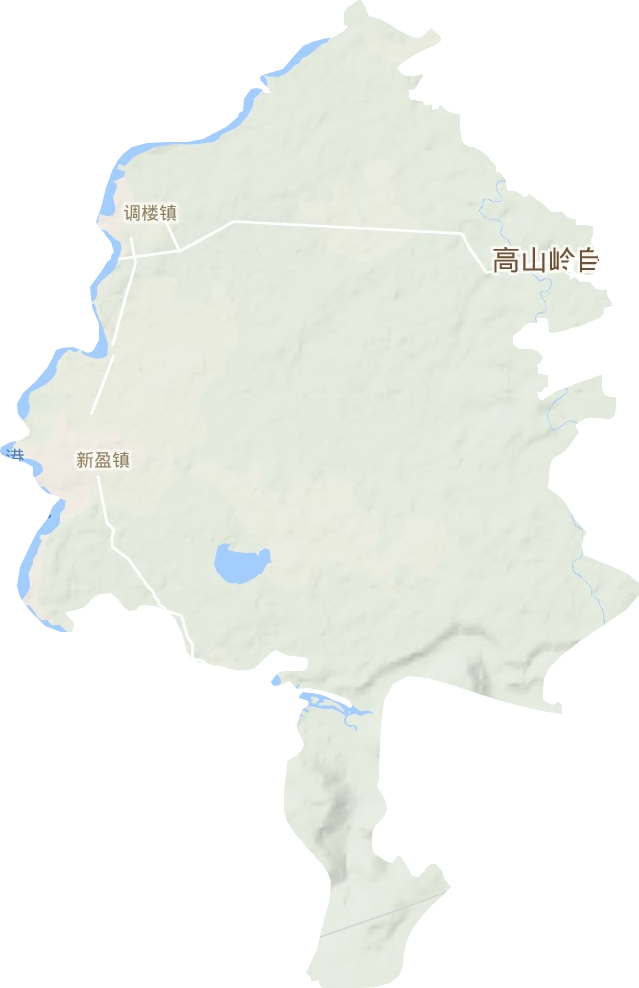 調樓鎮地形圖
