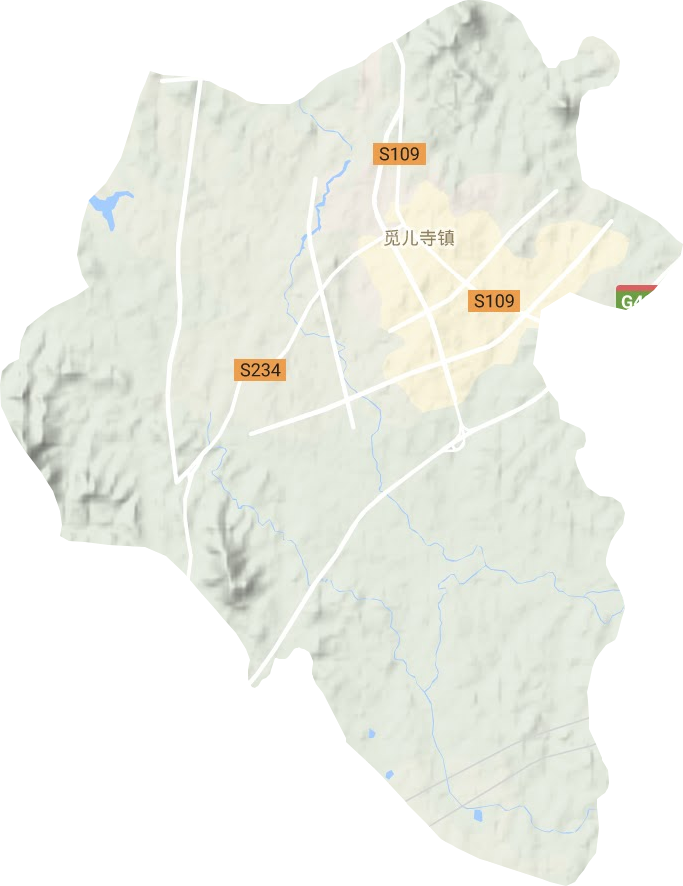 覓兒鎮(zhèn)地形圖