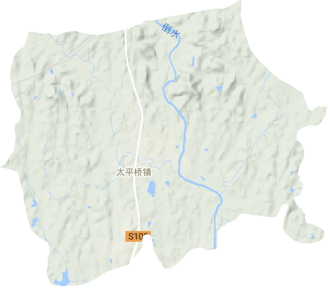 太平橋鎮地形圖