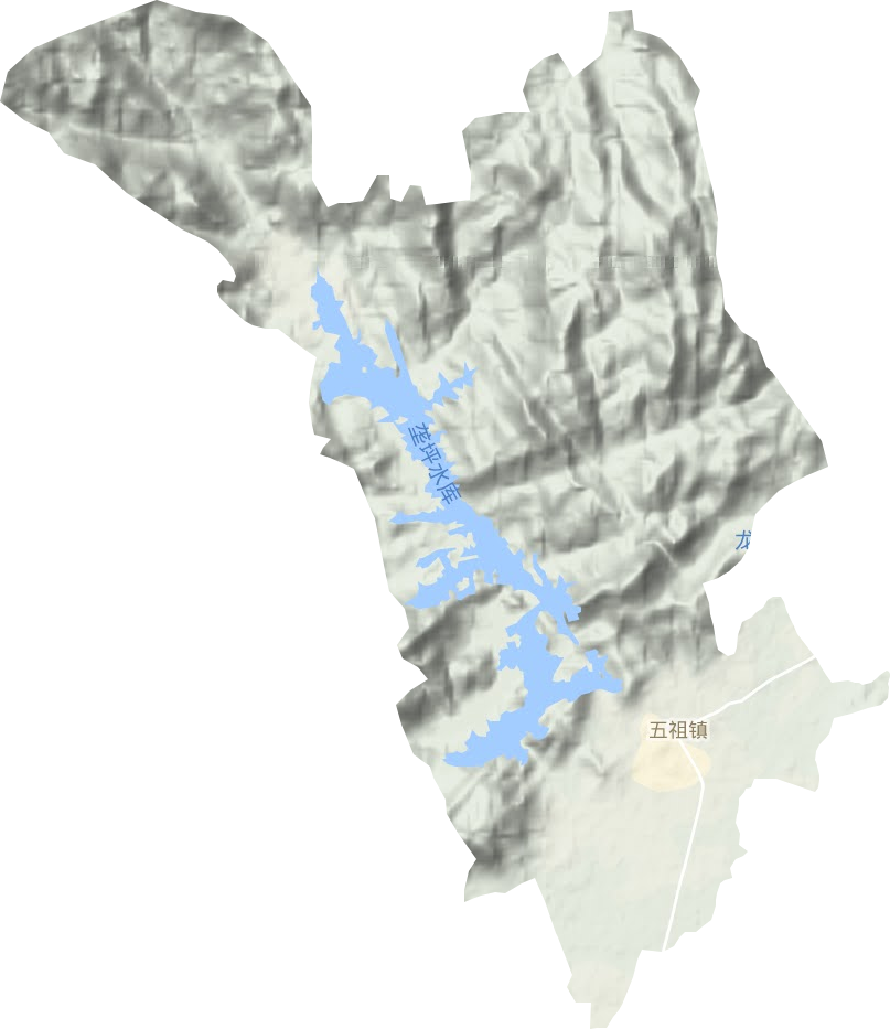 五祖鎮地形圖