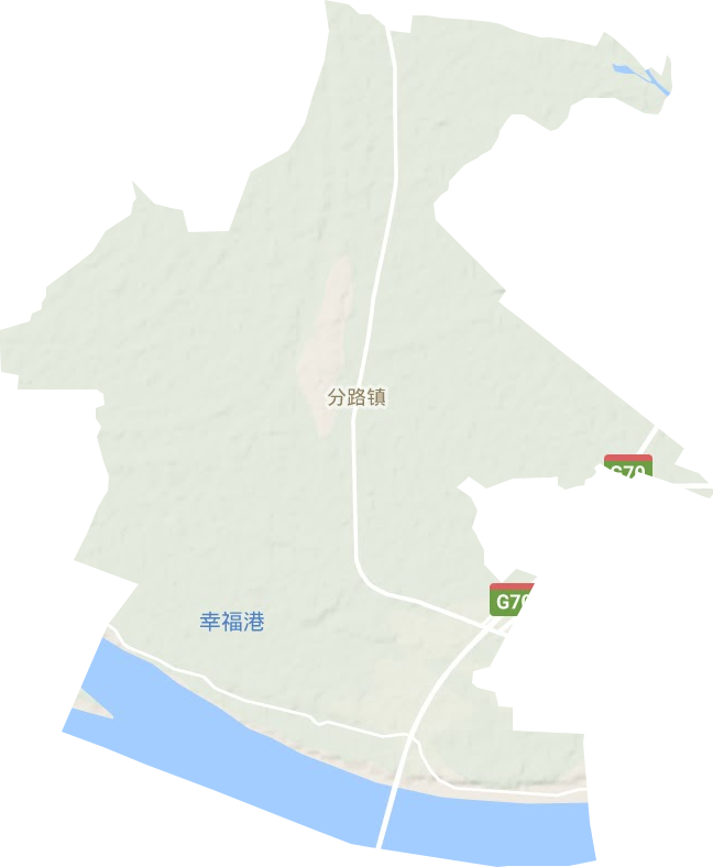 分路鎮地形圖