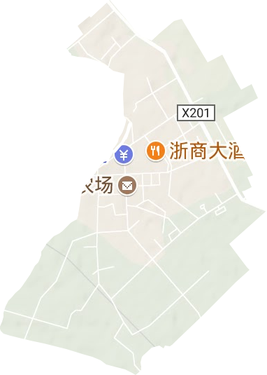嚴家閘辦事處地形圖