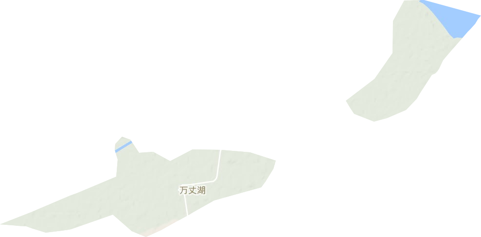 萬丈湖街道地形圖